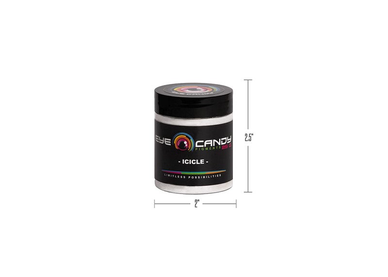 Eye Candy Pigments Premium White Mica Powder - Icicle (25gr) - for Epoxy, Resin, Soap, Paint, Woodworking, Acrylic Pouring, Bath Bombs, Fishing Lures - DIY Arts and Crafts Additive - Image 5